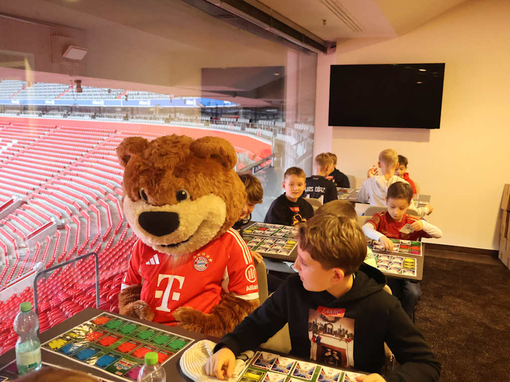 Match Attax-Event in der Allianz Arena.