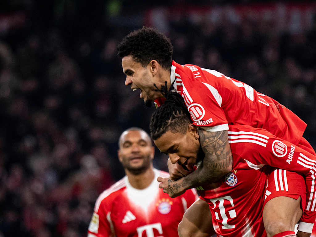 Luis Diaz im Bundesliga-Spiel des FC Bayern gegen die TSG Hoffenheim