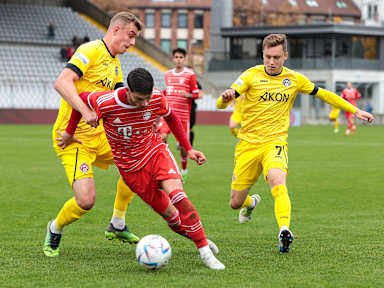 Die FC Bayern Amateure empfingen am 16. Spieltag der Regionalliga Bayern die Würzburger Kickers.