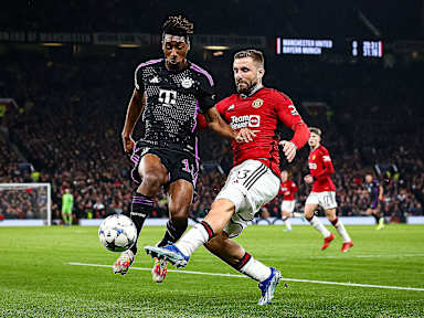 Partido de la Champions League entre el Manchester United y el FC Bayern