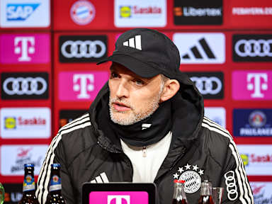 Thomas Tuchel at the press conference after FC Bayern's match against Werder Bremen