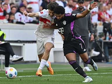 Spielszene aus der Bundesliga-Partie VfB Stuttgart - FC Bayern