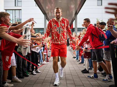 Harry Kane vor dem Spiel gegen den Grasshopper Club Zürich