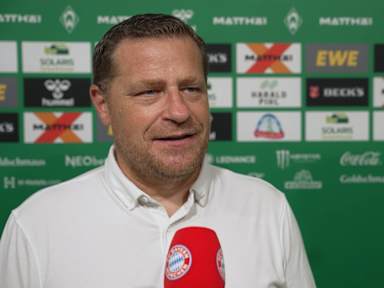 Max Eberl äußert sich im Interview nach dem Spiel bei Werder Bremen.