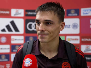 Joao Palhinha im Interview nach dem Bundesliga-Spiel gegen VfB Stuttgart