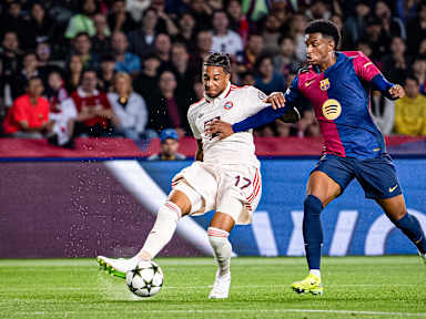Scene from FC Barcelona vs. FC Bayern