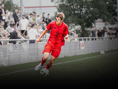Spielszene aus dem Duell der FC Bayern U19 gegen den FC Ingolstadt 04