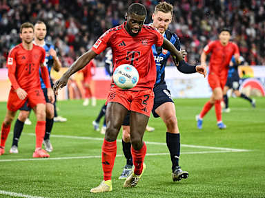 Spielszene aus dem Bundesliga-Spiel FC Bayern gegen 1. FC Heidenheim