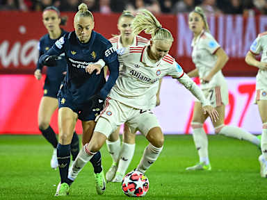 Pernille Harder, im Heimspiel der FC Bayern Frauen gegen Juventus Turin
