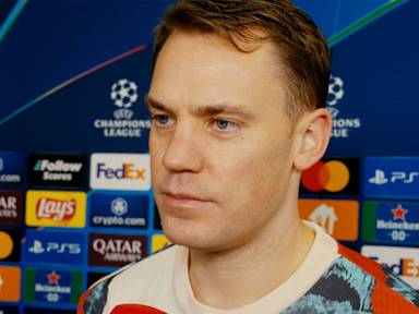 Manuel Neuer im Interview nach dem Champions League-Spiel des FC Bayern bei Feyenoord