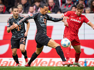 Scene from Bundesliga match SC Freiburg vs. FC Bayern