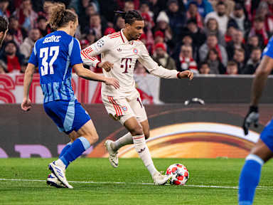 Jugada del partido entre el FC Bayern y el ŠK Slovan Bratislava