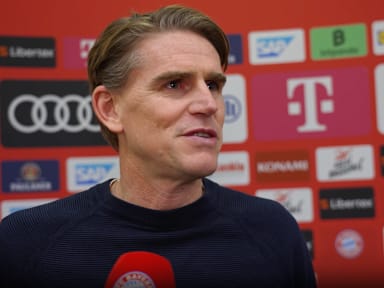 x im Interview nach dem Bundesliga-Spiel gegen Holstein Kiel