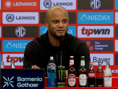 Vincent Kompany press conference Bayern Bayer Leverkusen