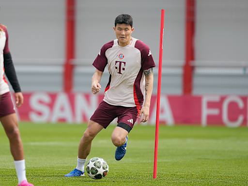 FC Bayern training before Champions League match at Inter Milan
