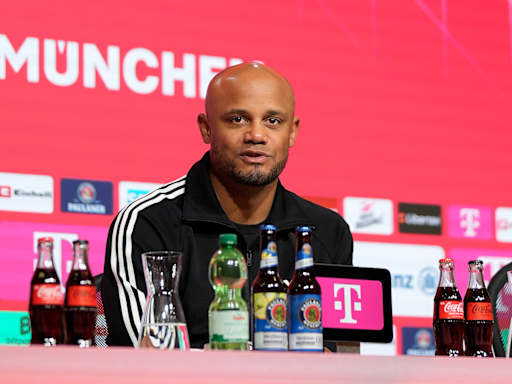 Vincent Kompany at his press conference after Bayern's Bundesliga home match against Mainz