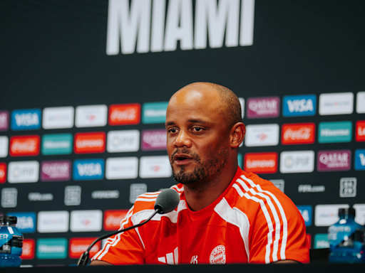 Vincent Kompany auf der Pressekonferenz