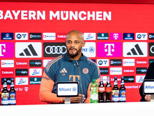 Vincent Kompany Max Eberl Bayern press conference