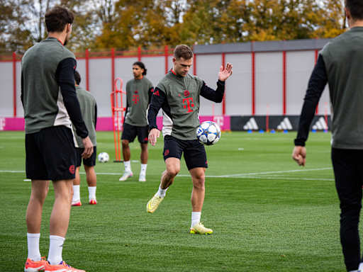 FC Bayern training before the Champions League match against Club Brugge