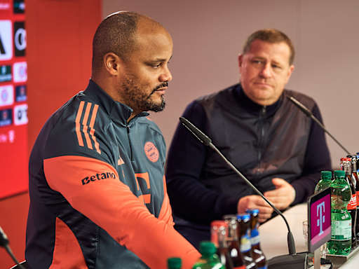 Vincent Kompany in the press conference ahead of FC Bayern's home game against FC Augsburg