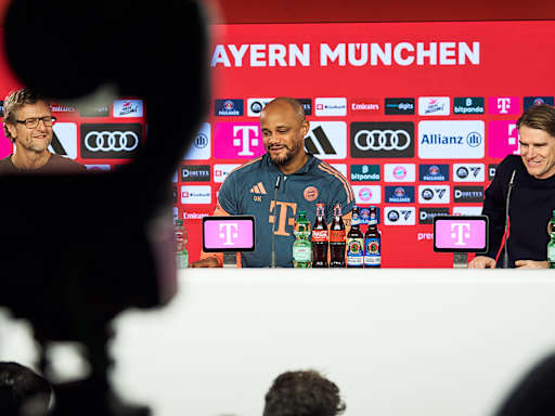 Vincent Kompany, Christoph Freund, Bayern press conference