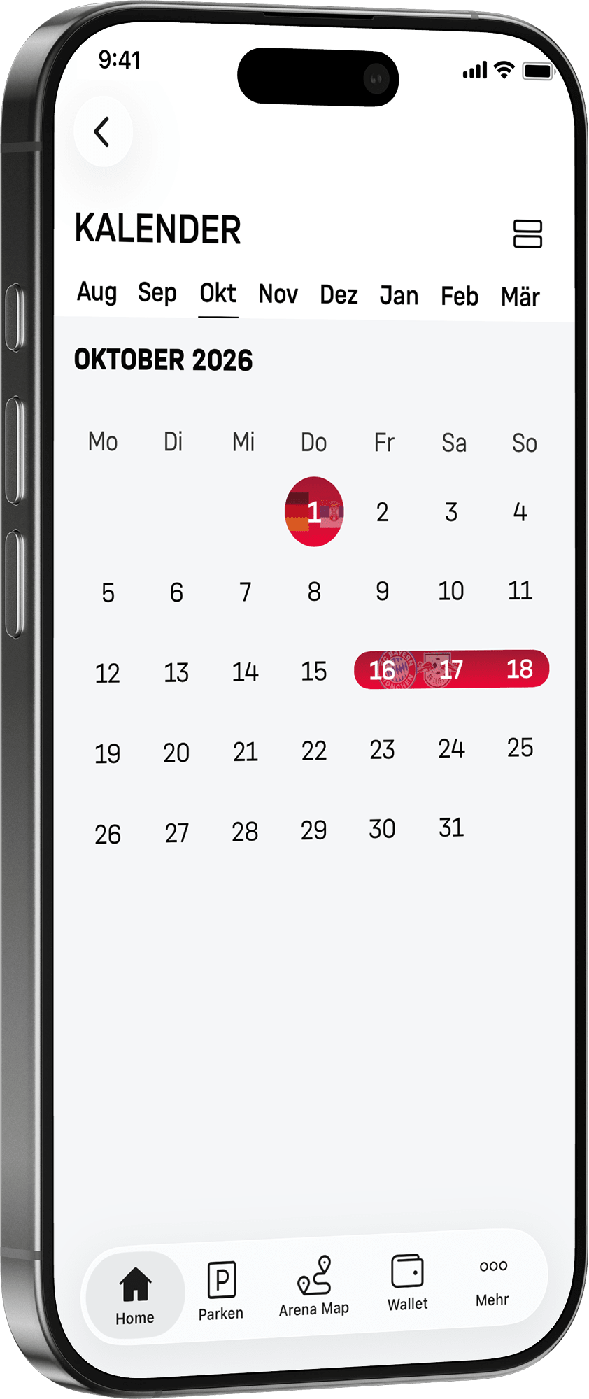 Allianz Arena App Kalender