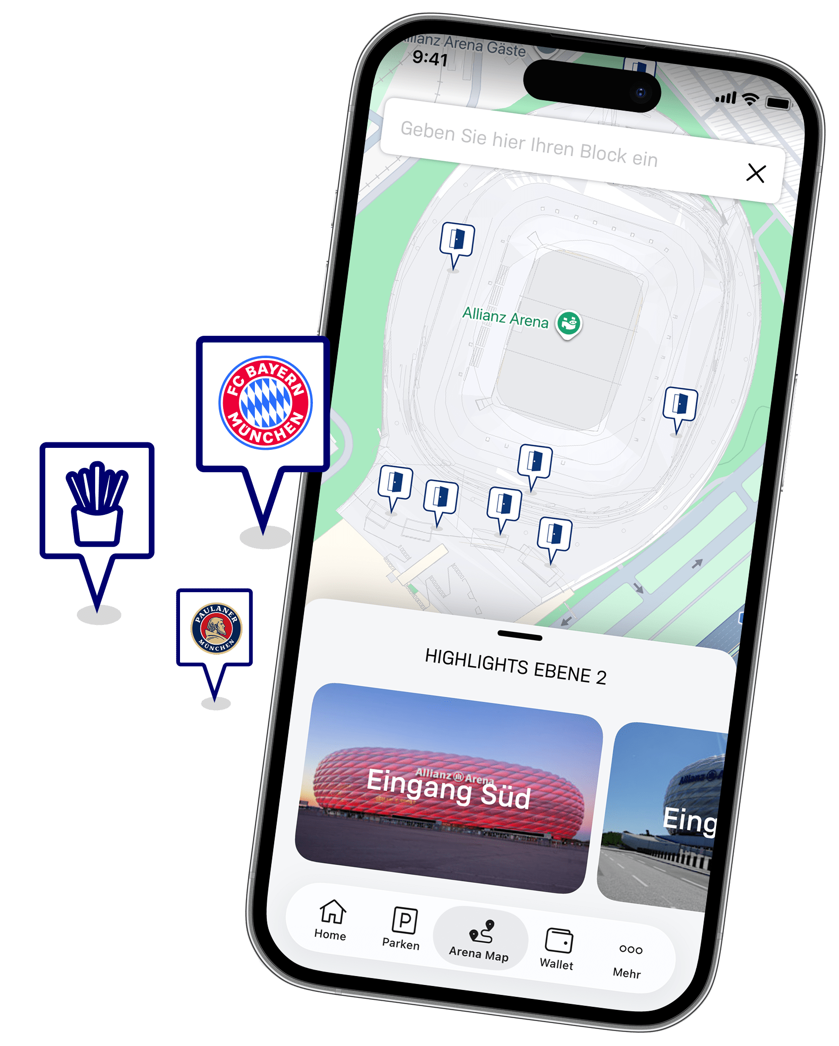 Allianz Arena App Map
