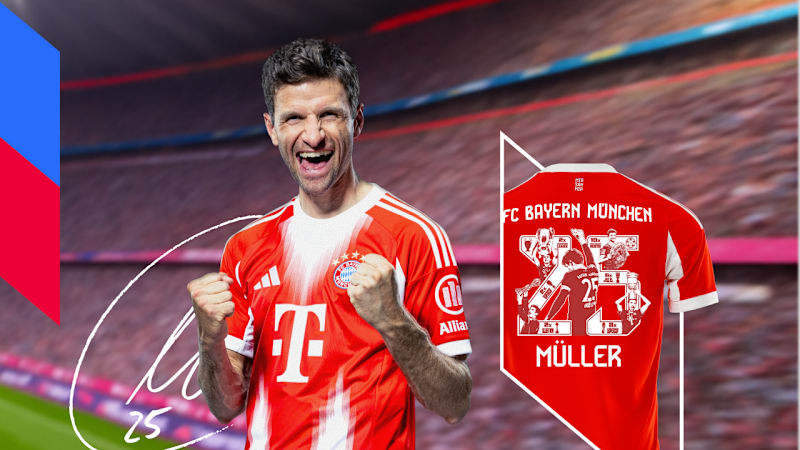 FC Bayern München MÜLLER 25番ユニフォームS 0d1735c8a703c137da157296ba683a