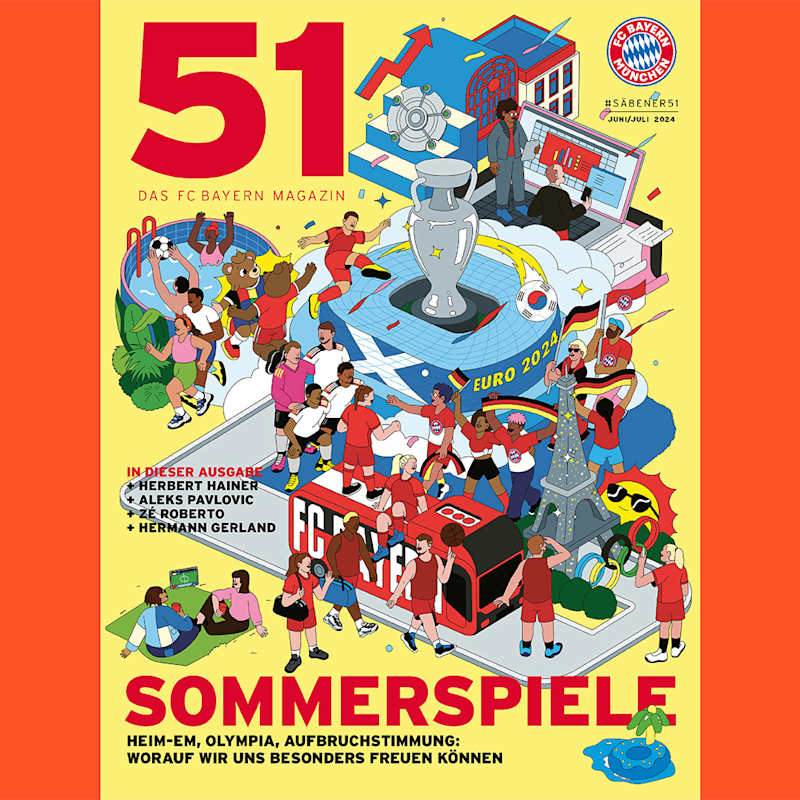 Programm Magazin 51 FC Bayern München FCB Stadionzeitung Juni
