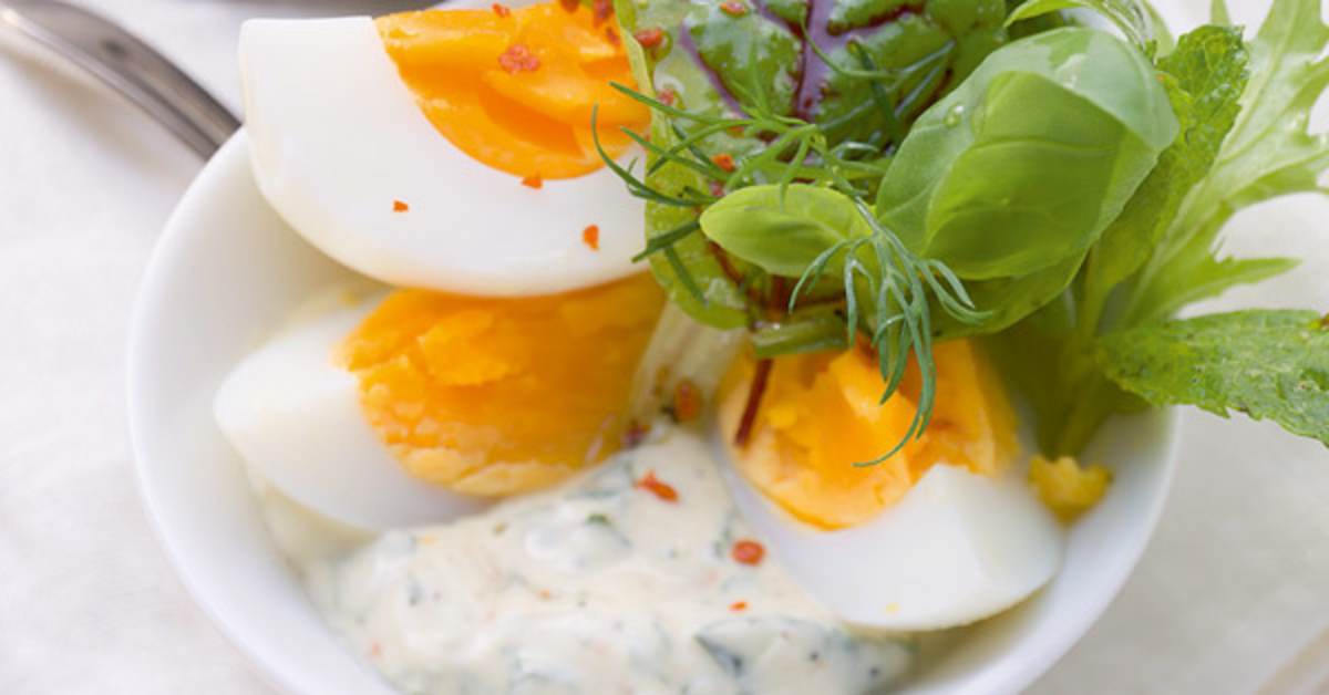 Eiersalat mit Schmand