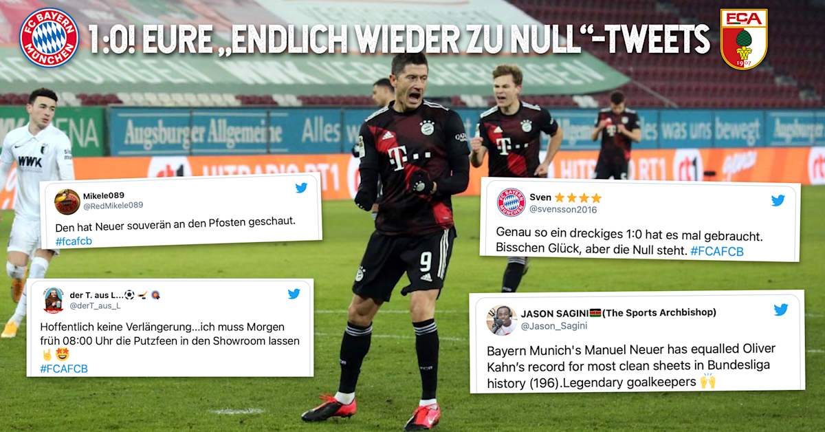 1:0! Eure „Endlich wieder zu Null“-Tweets | FC Bayern