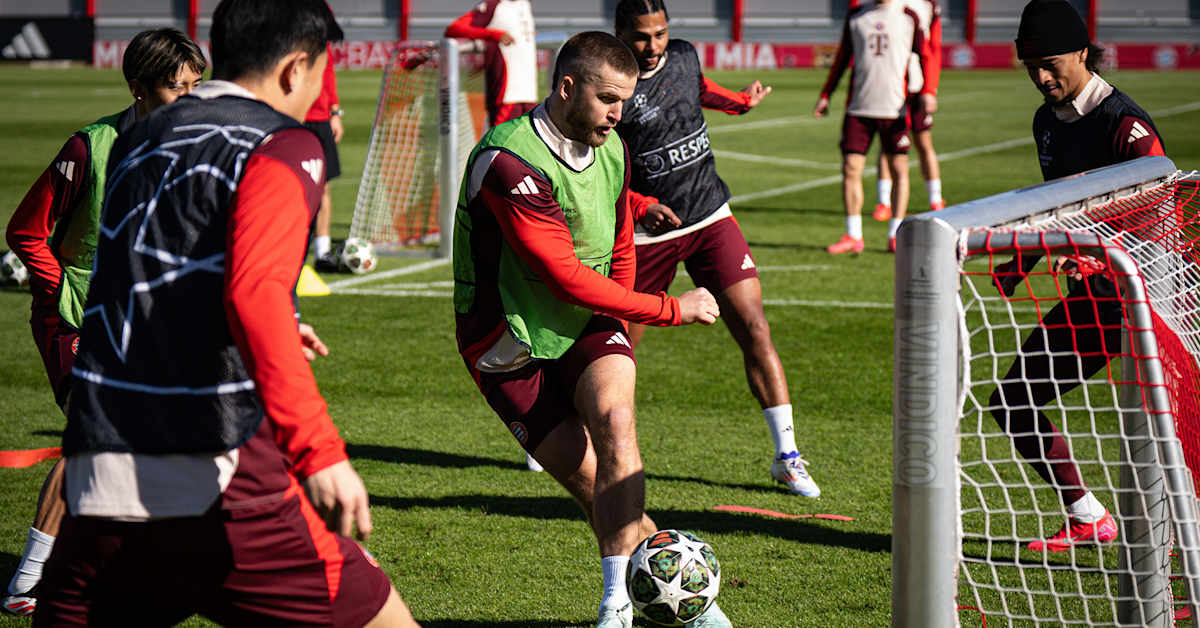 Vídeo en diferido: Último entrenamiento antes del partido de ida contra ...