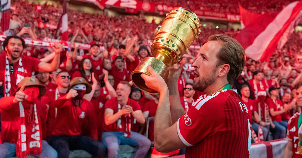 Harry Kane crowns remarkable season in style with DFB Cup final hat-trick