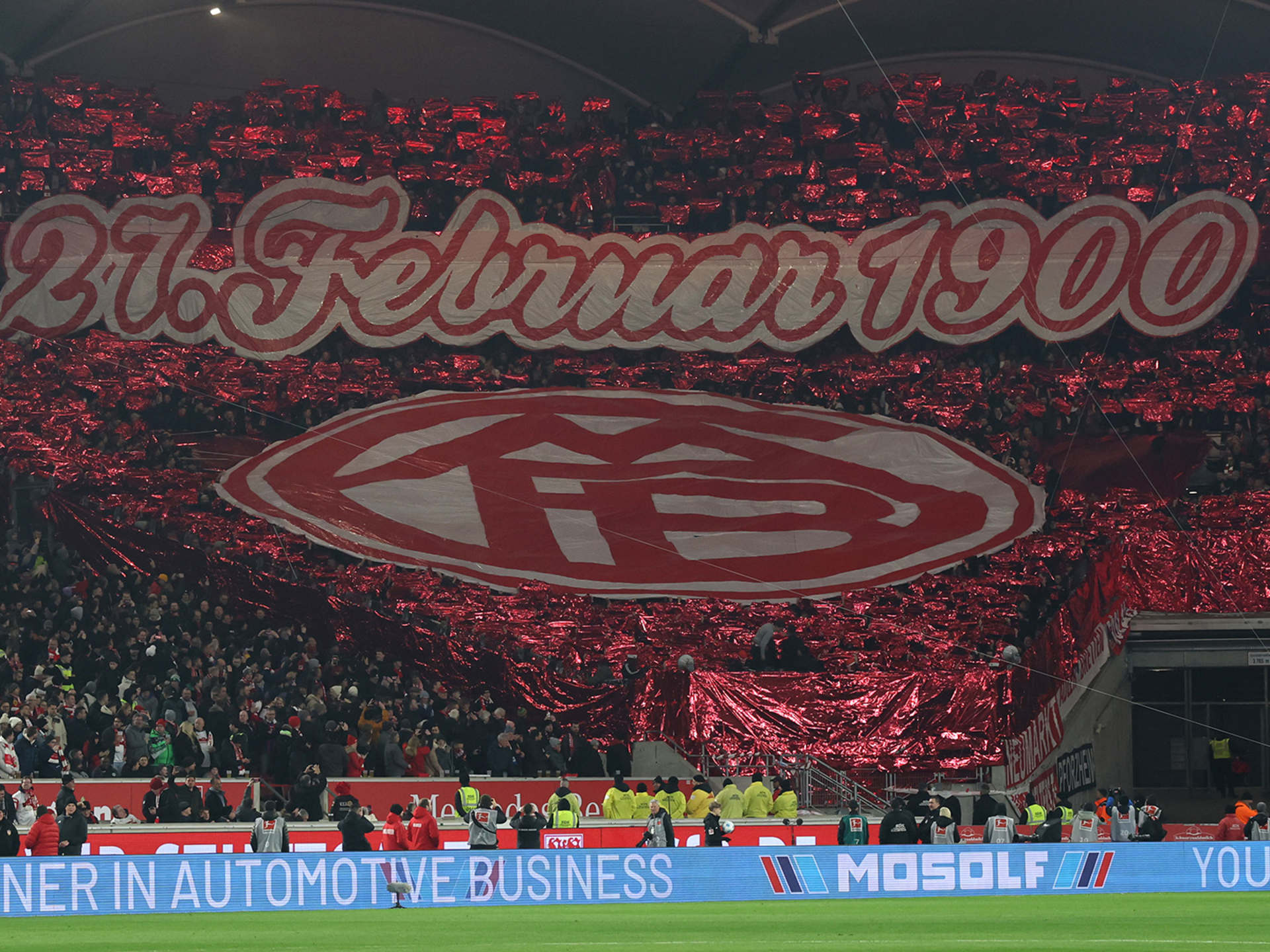Bayern fans produce 125th-anniversary tifo in Stuttgart