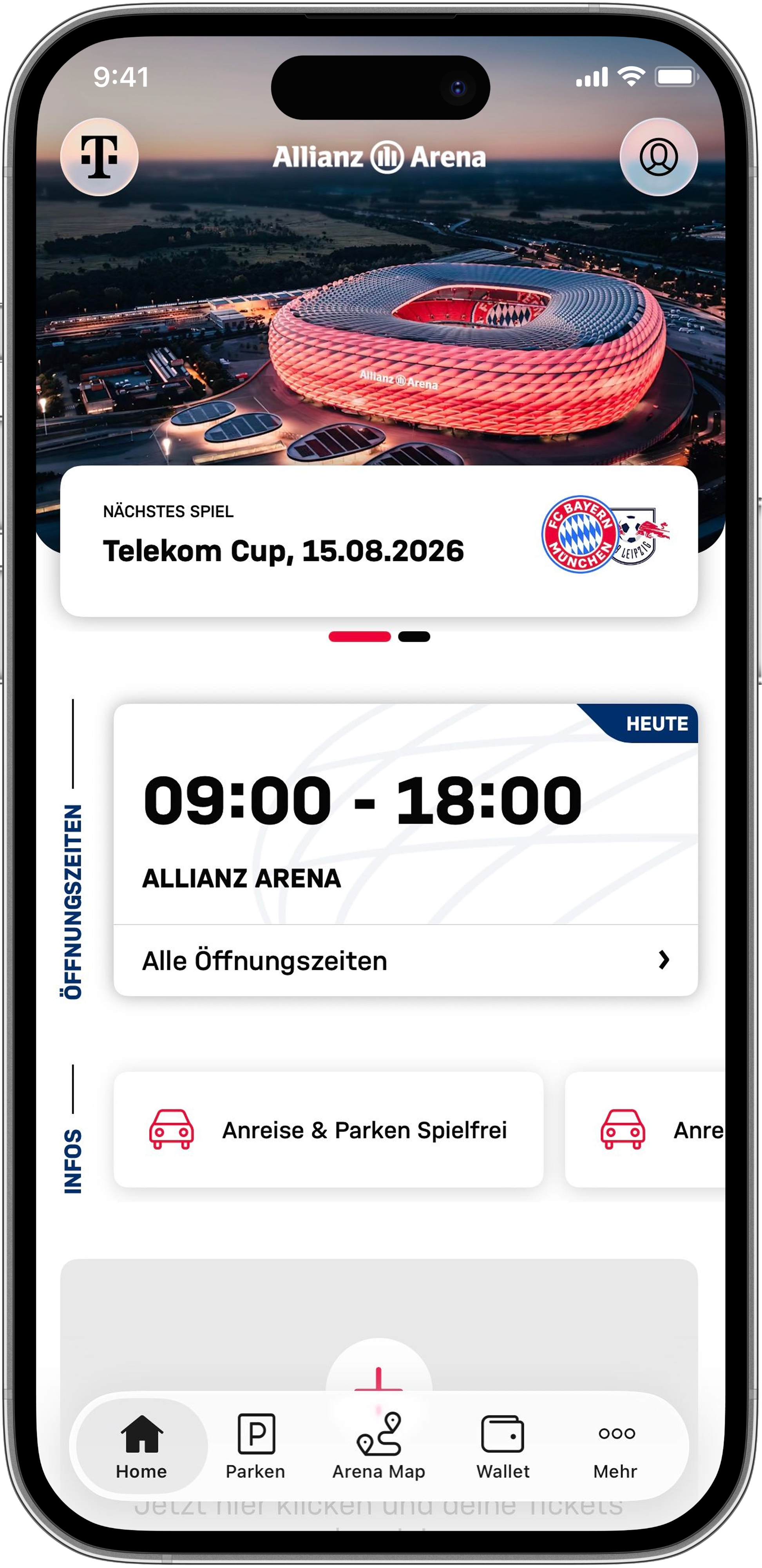Allianz Arena App Switch