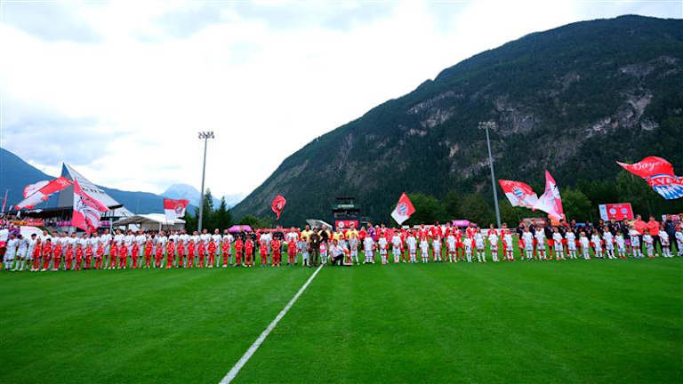 Bayern-Österreich Freundschafts Pin 22mm - Vergoldeter Emaille Anstecker Mit Schmetterlingsverschluss