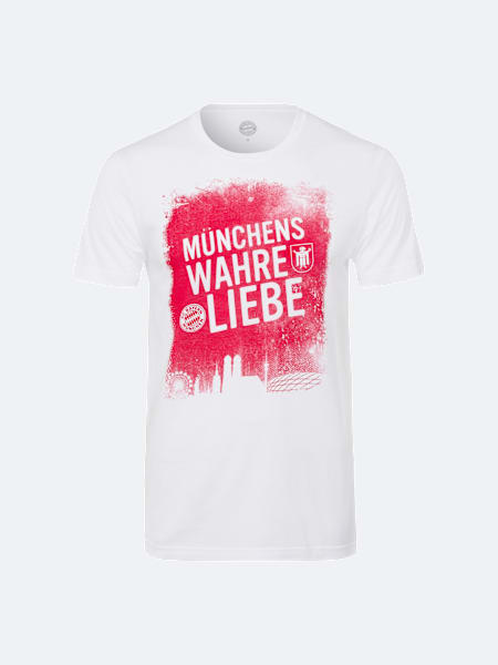 Shirt kompatibel FCB Bayern München T-Shirt schwarz Münchens wahre Liebe