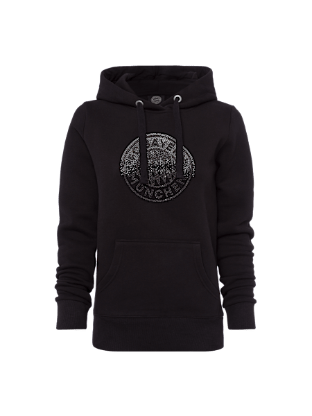 Damen Hoodie Logo Glitzer Damen Hoodie Logo Glitzer