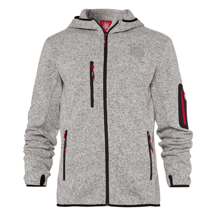M FC Bayern München Damen Strickfleece Bordeaux-Melange M FC Bayern München Damen Strickfleece Bordeaux-Melange