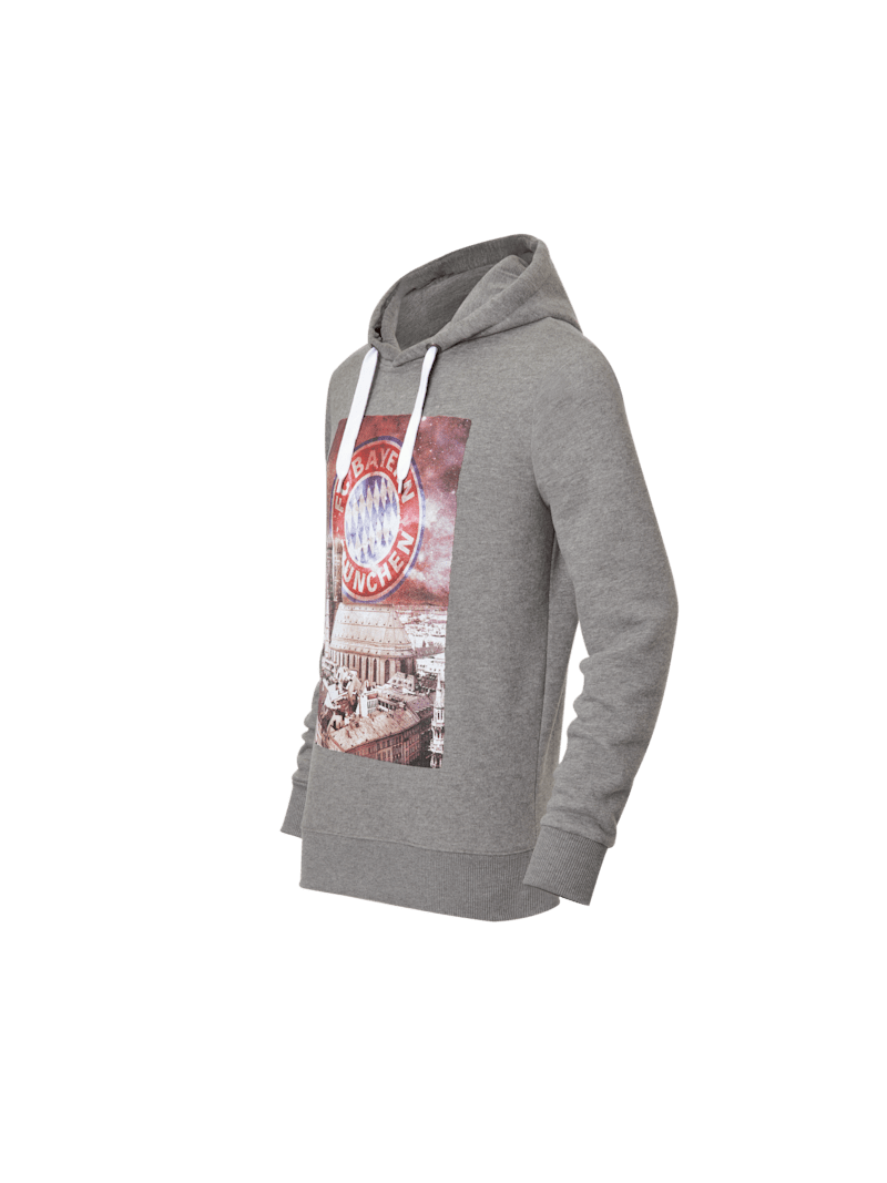 FC Bayern München Hoodie Spielzug grau FC Bayern München Hoodie Spielzug grau