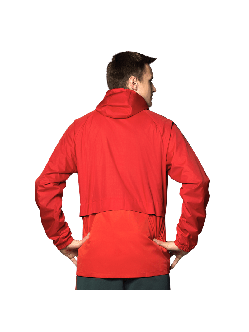 Adidas red rain jacket clearance