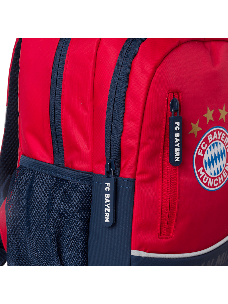 Step by Step Kid Rucksack-Set FC Bayern /„Mia san Mia/“ ergonomisch f/ür Kindergarten und Freizeit 13 Liter rot mit Reflektoren individualisierbar 3-teilig f/ür Jungen und M/ädchen