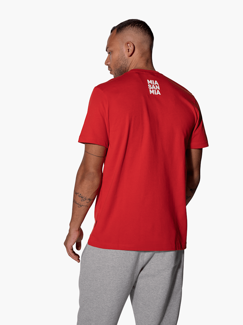 Men T-shirt with logo red | Official FC Bayern Munich Store