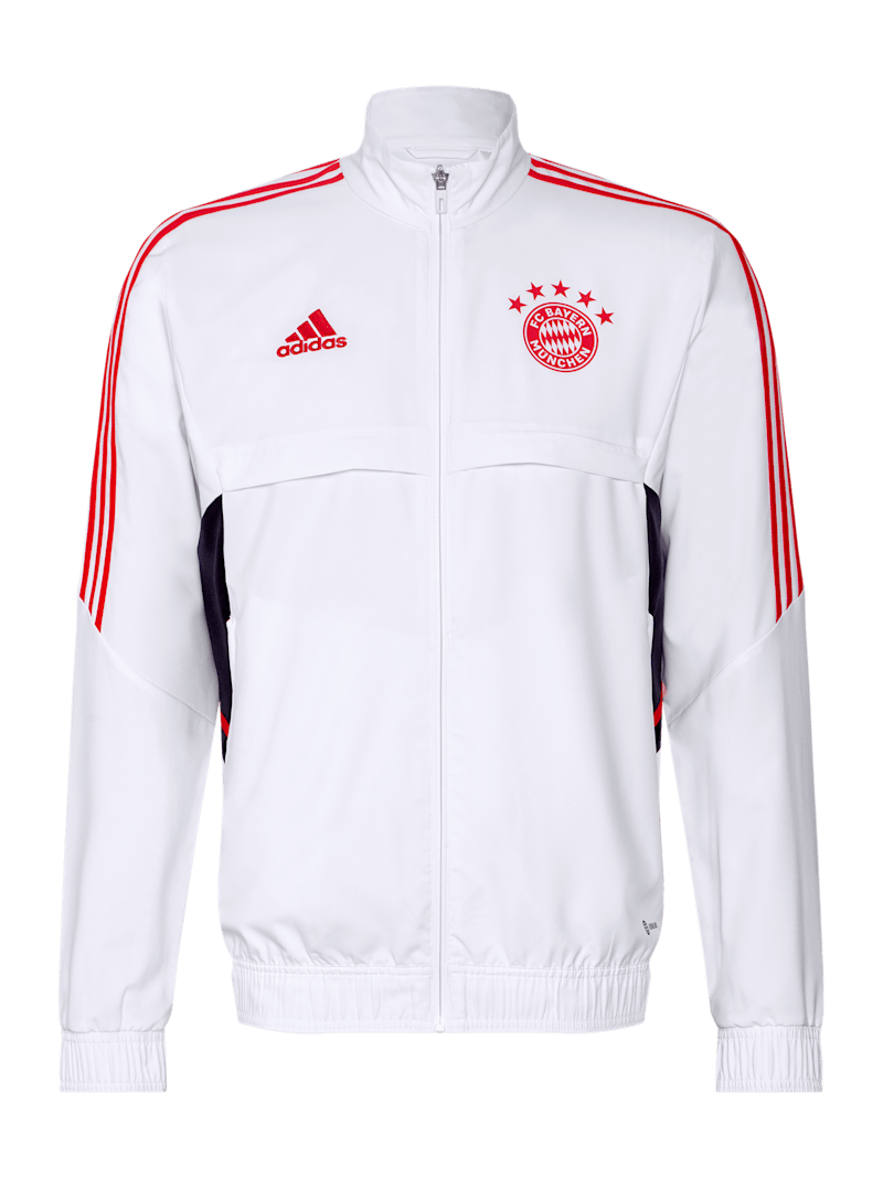Men Teamline presentation jacket white | Official FC Bayern Munich Store