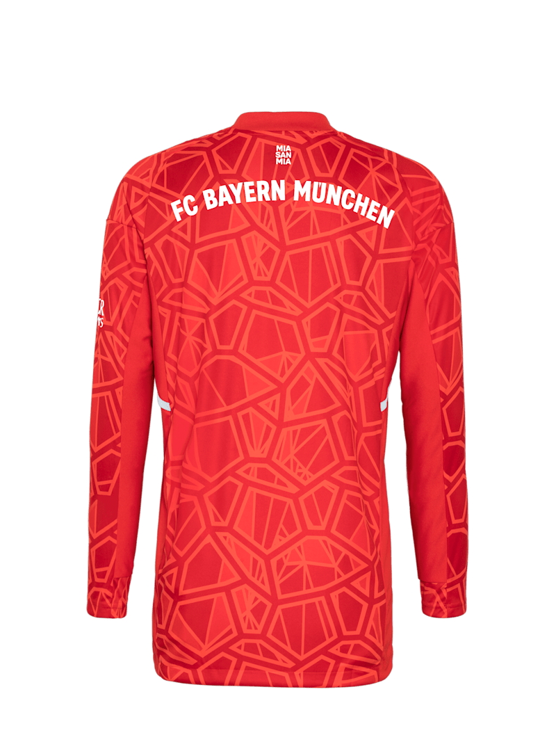 Kids Long-sleeved goalkeeper shirt 22-23 red | Official FC Bayern