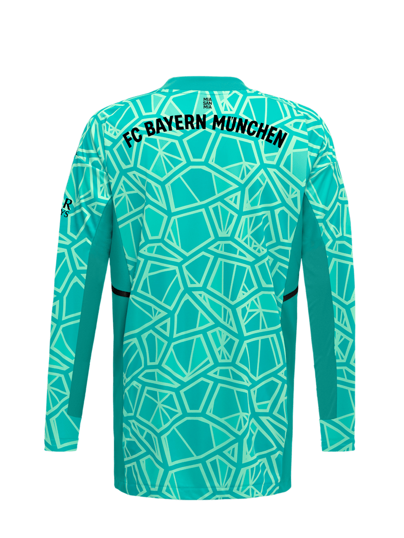 Kids Long-sleeved goalkeeper shirt 22-23 green | Official FC