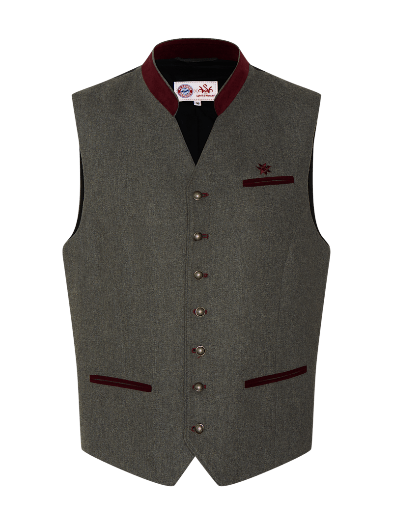 Homme Gilet bavarois gris | FC Bayern Munich Boutique