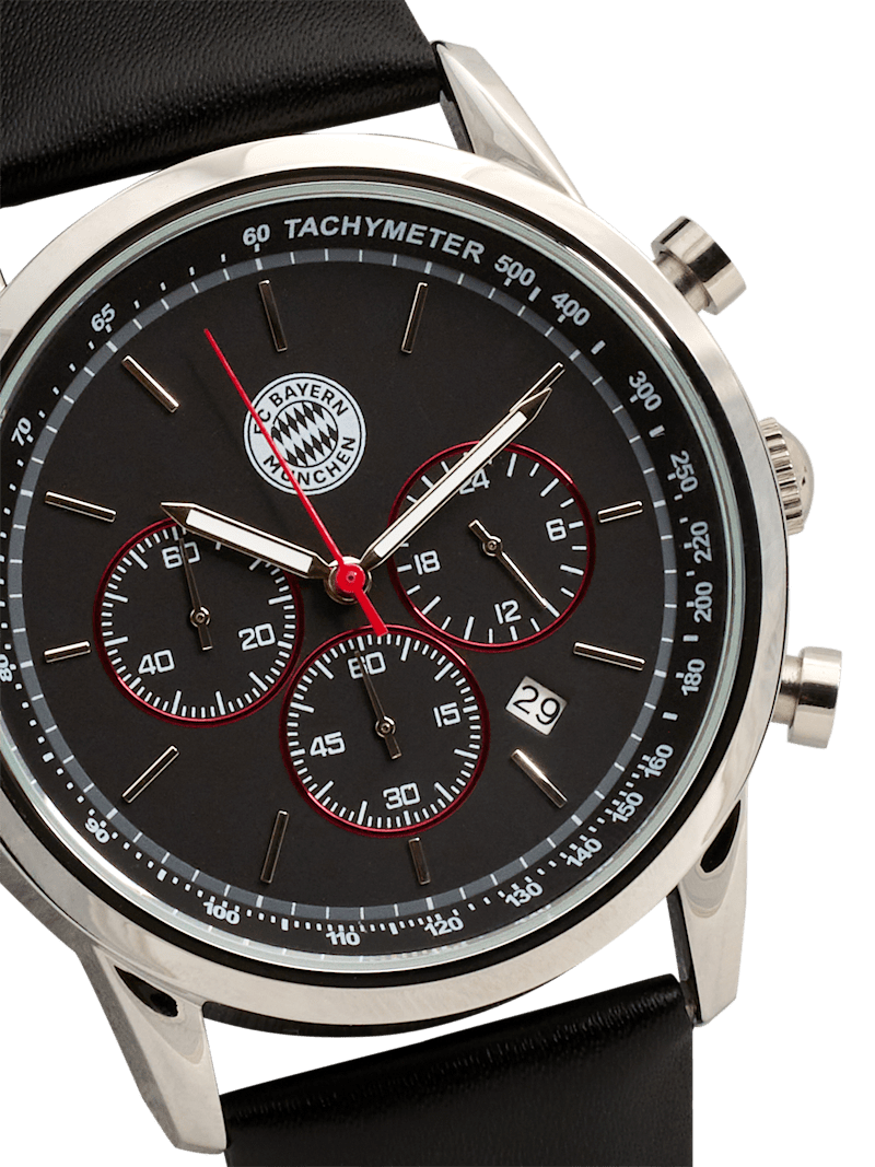 Leather band 2025 chronograph watch