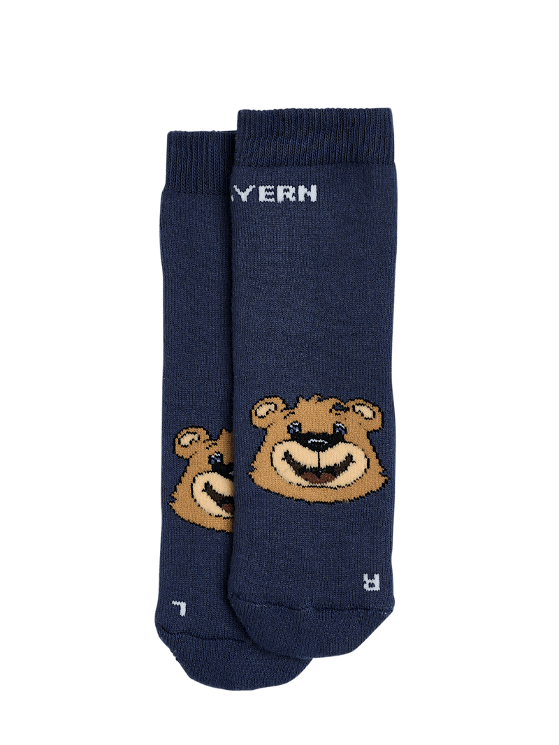 Chaussettes ABS Antidérapantes StyleBREAKER - Motif Animalier (zèbre/vache) - Taille Unique 35-42 - Doublure Polaire Chaude - 4