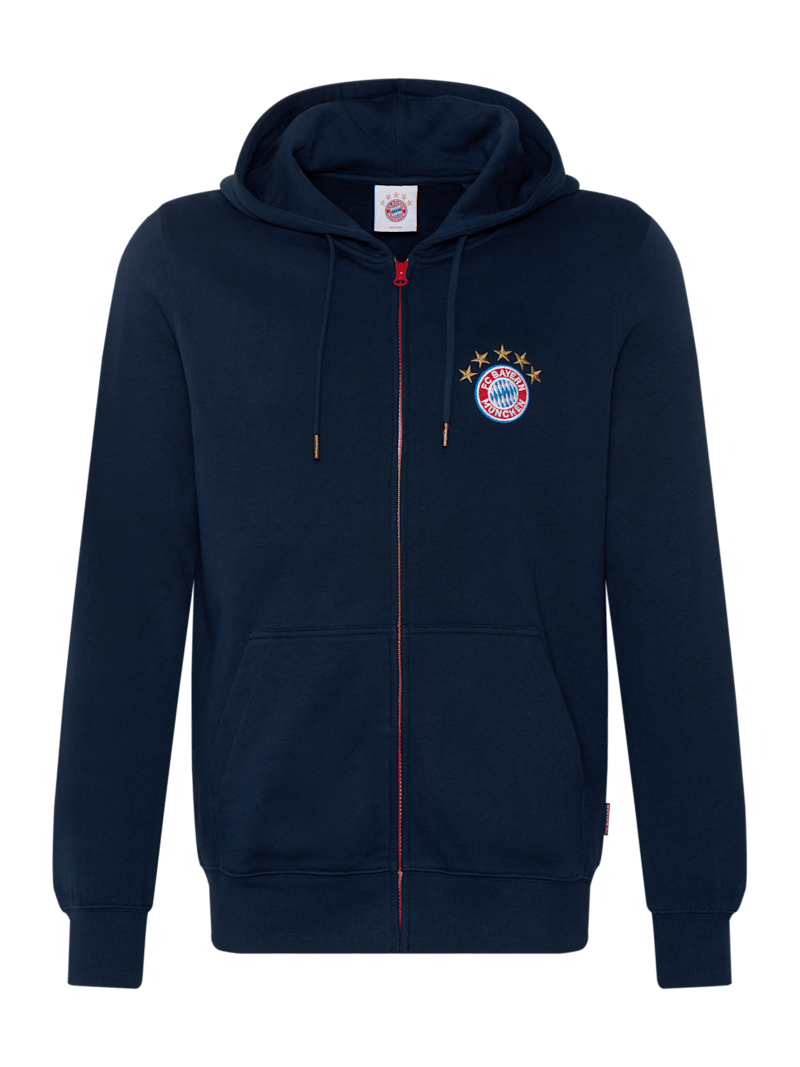 Men Zip hoodie with logo navy | Official FC Bayern Munich Store